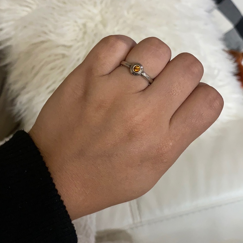 James Avery citrine birthstone ring